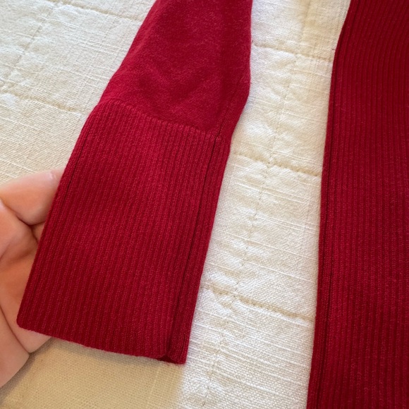 Cache Red Long Sleeve Dress with Gold Buckles XS - Picture 6 of 6